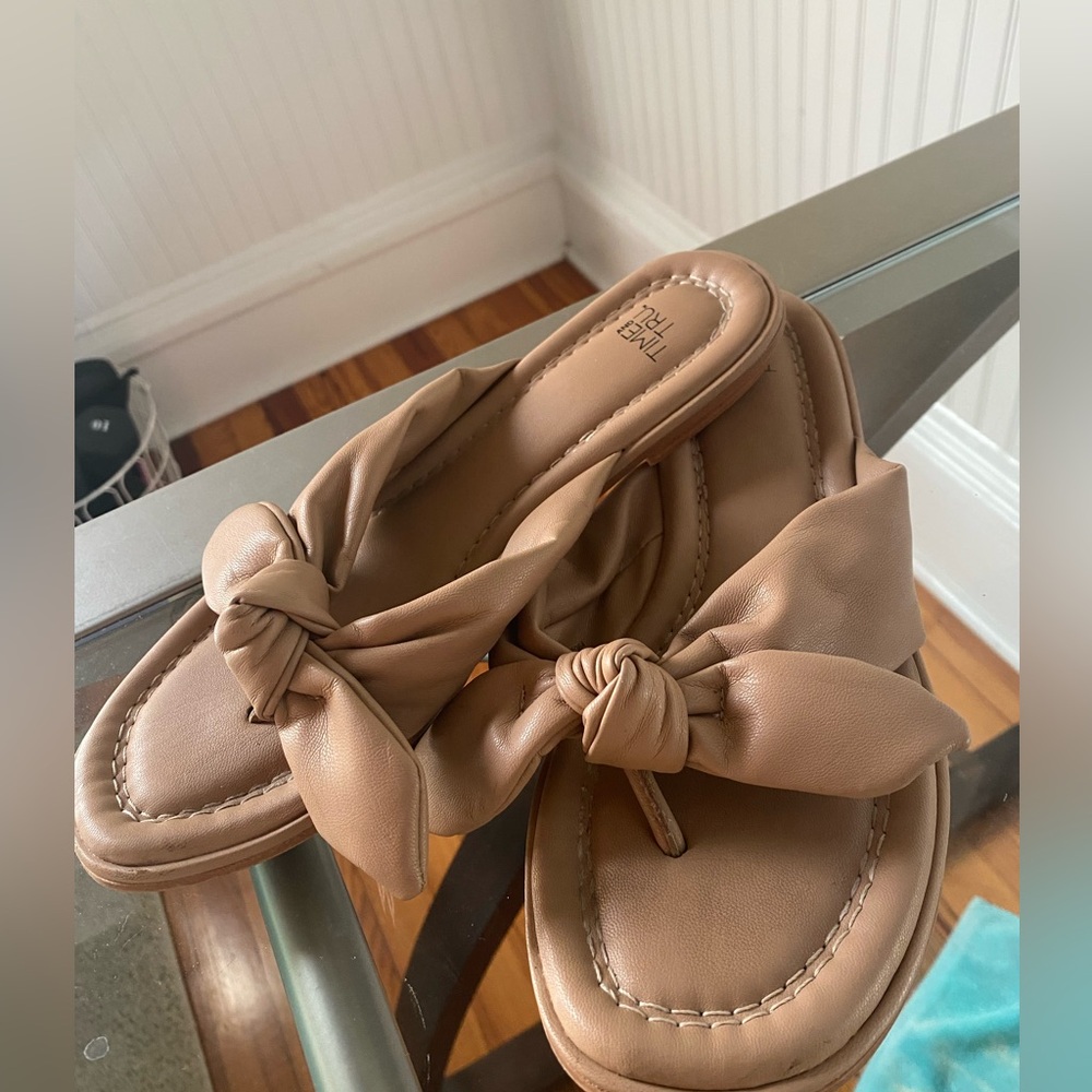 Time and Tru Tan Pleather Sandled